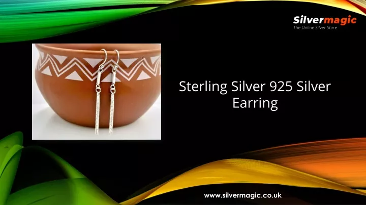 sterling silver 925 silver earring