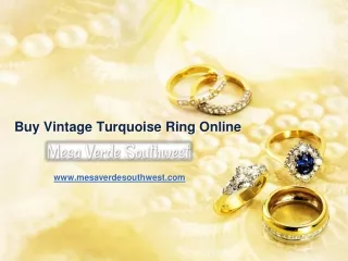 Buy Vintage Turquoise Ring Online