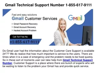 Gmail Password Recovery 1-855-617-9111