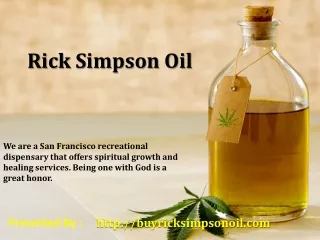 rick simpson cannabis oil