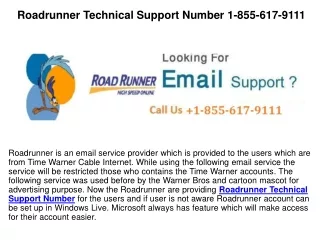 Roadrunner Technical Helpline Number 1-855-617-9111