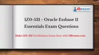 1z0 531 oracle essbase 11