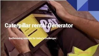 caterpillar rental generator