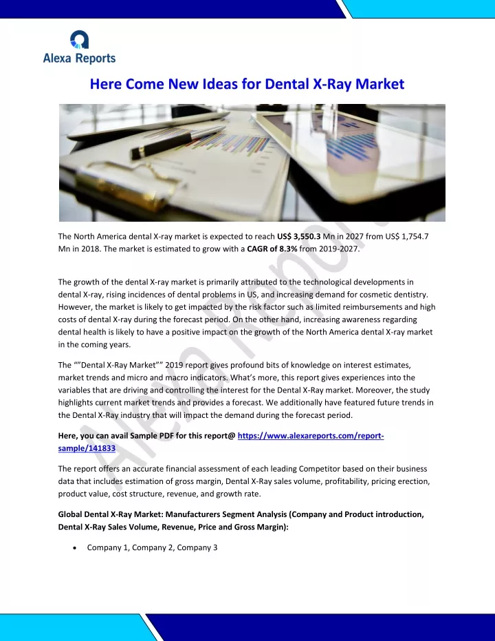 here come new ideas for dental x ray market