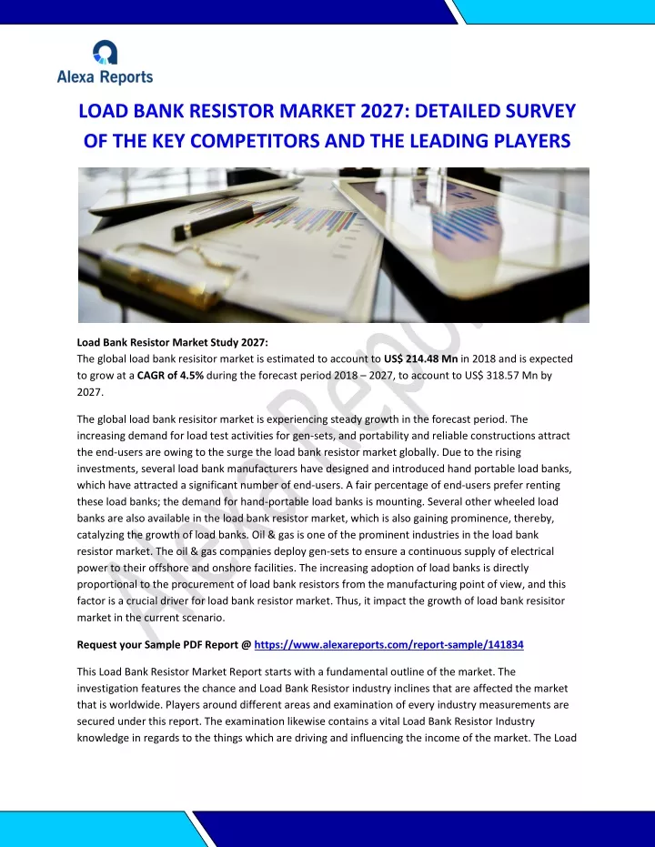 load bank resistor market 2027 detailed survey