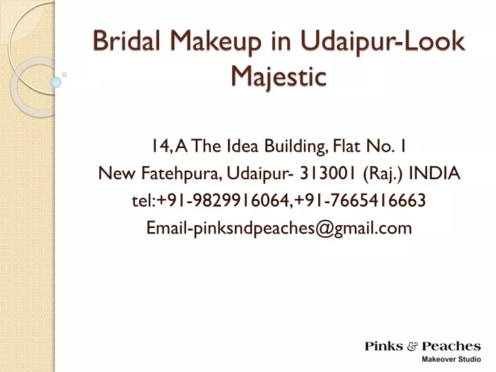 bridal makeup in udaipur look majestic