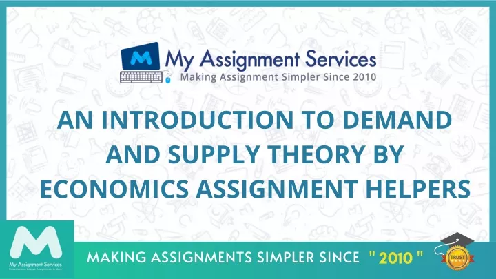 an introduction to demand and supply theory