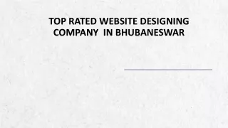 Top rated Website Designing Company  In Bhubaneswar