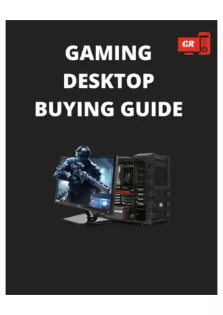 Gaming Desktop buying guide