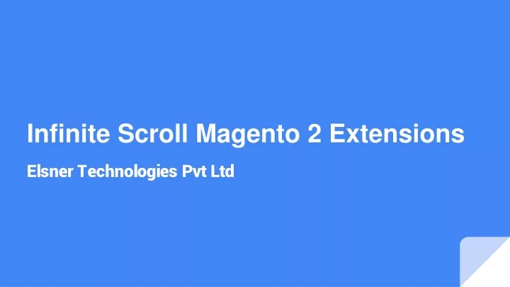 infinite scroll magento 2 extensions