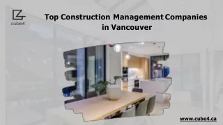 Top Construction Management Companies in Vancouver - www.cube4.ca