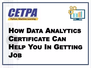 how data analytics certificate can help you in getting job