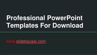 professional powerpoint templates for download