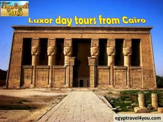 Luxor Day Tours from Cairo