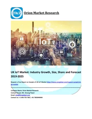 UK IoT Market Size, Industry Trends, Share and Forecast 2019-2025