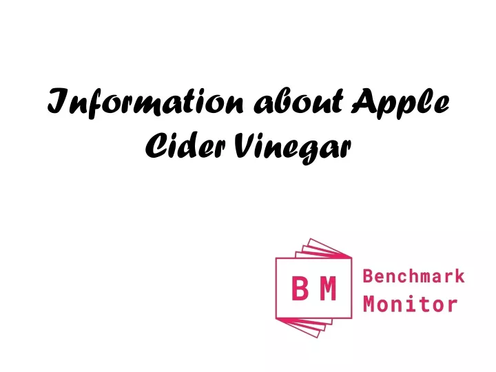 information about apple cider vinegar