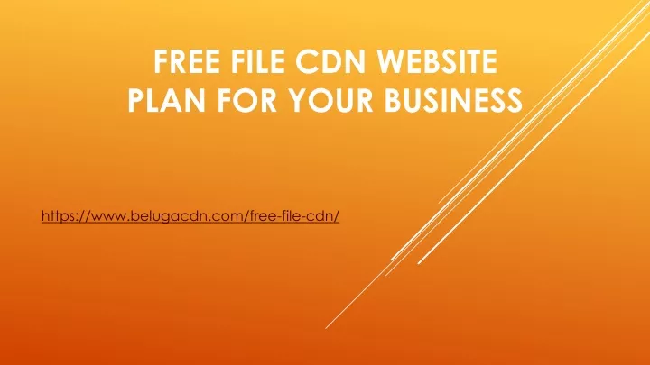 free file cdn website plan for your business