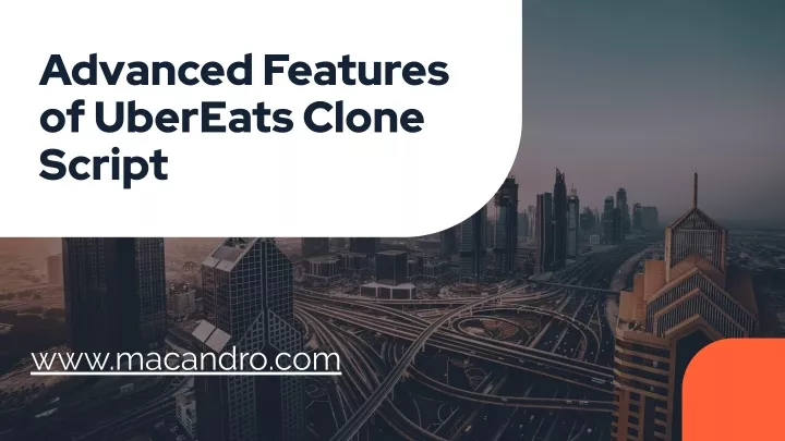 advanced features of ubereats clone script