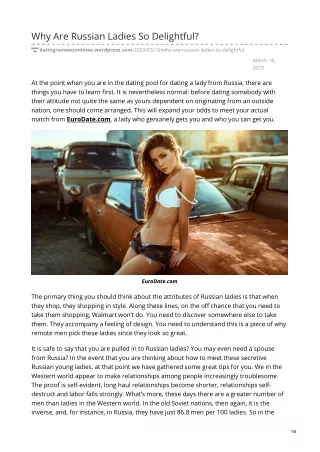 why are russian ladies so delightful