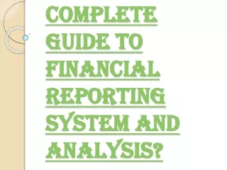 What Do you Mean by the Term Financial Reporting?