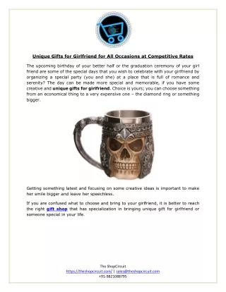 unique gifts for girlfriend for all occasions