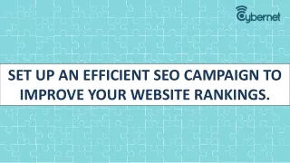 set up an efficient seo campaign to improve your