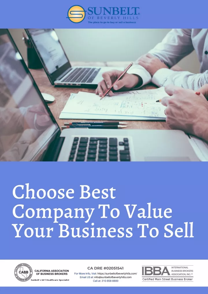 choose best company to value your business to sell