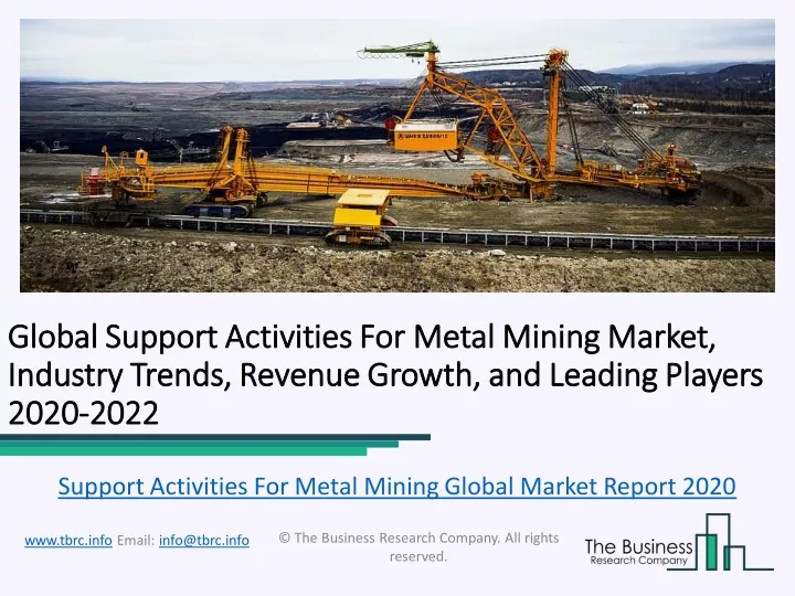 global global support activities for metal mining
