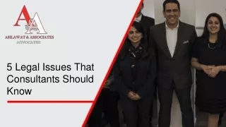 5 legal issues that consultants should know