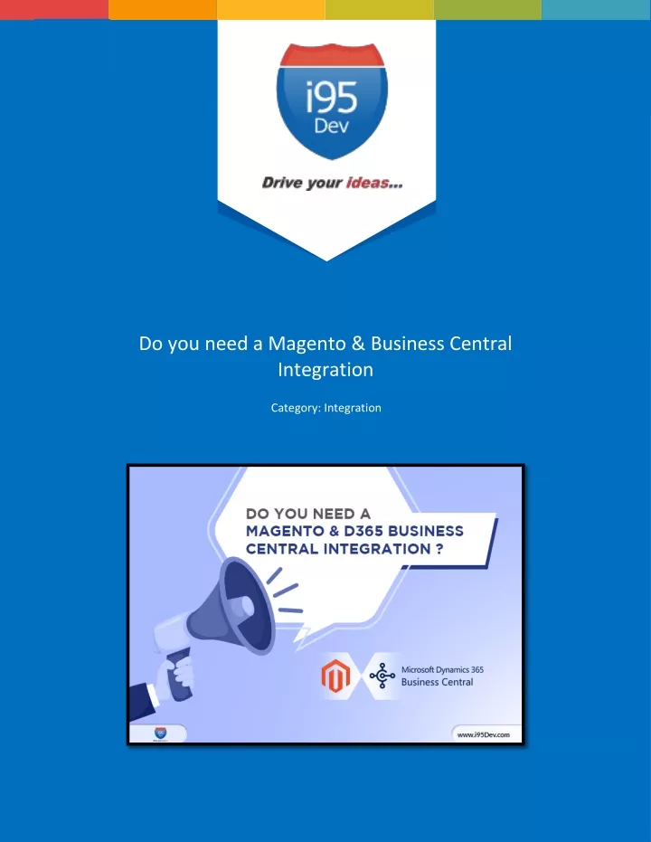 do you need a magento business central integration