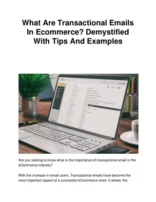 what are transactional emails in ecommerce demystified with tips and examples