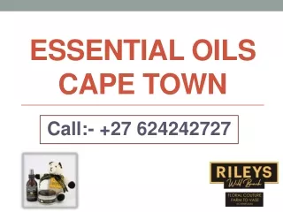 essential oils cape town