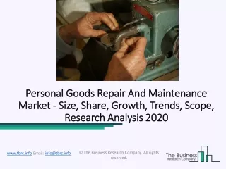 personal goods repair and maintenance personal