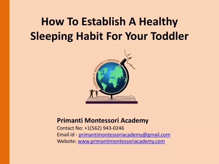 how to establish a healthy sleeping habit for your toddler