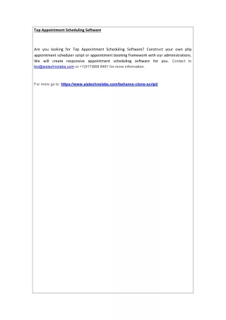top appointment scheduling software