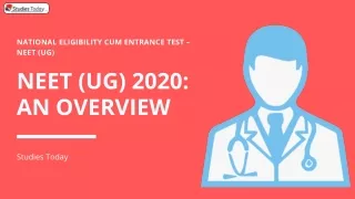 national eligibility cum entrance test neet ug