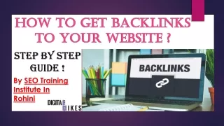 How to Get Backlinks to Your Website