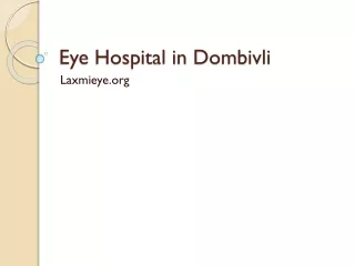 Eye Hospital in Dombivali