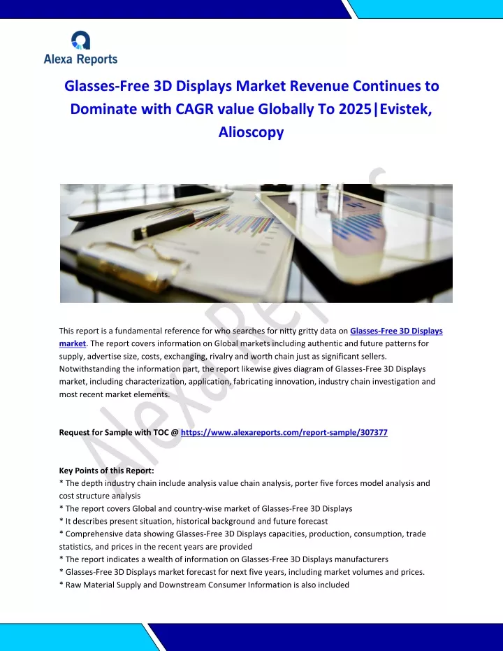 glasses free 3d displays market revenue continues