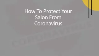 how to protect your salon from coronavirus