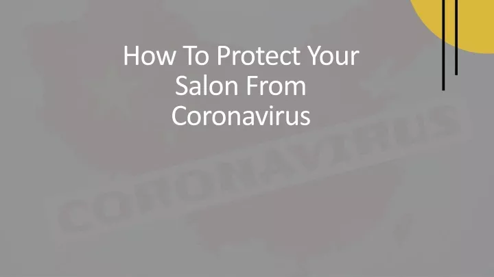 how to protect your salon from coronavirus