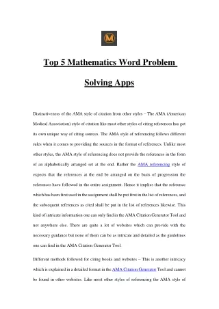 top 5 mathematics word problem