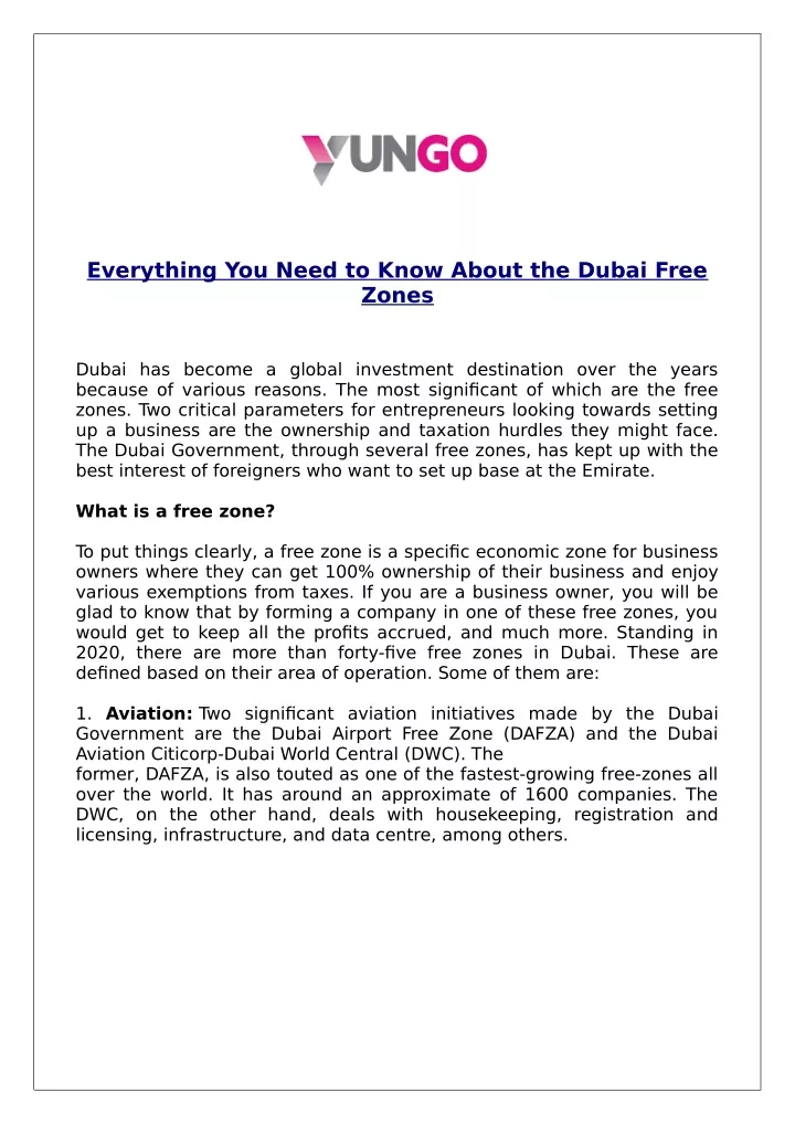 everything you need to know about the dubai free