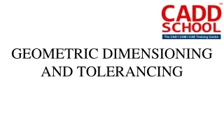 geometric dimensioning and tolerancing