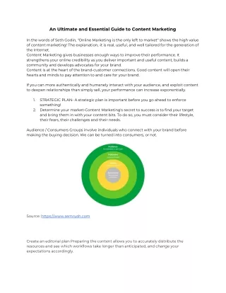 an ultimate and essential guide to content