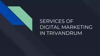 Services of Digital Marketing Trivandrum