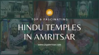 Top 6 Fascinating Hindu Temples in Amritsar