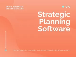 Strategy planning software