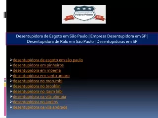 desentupidora de esgoto em s o paulo empresa