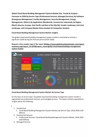 global cloud based building management system